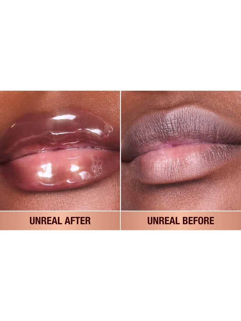 Product image 2 of 7, which shows Charlotte Tilbury Unreal Lips Healthy Glow Nectar Oil, Juicylicious Candy Fig