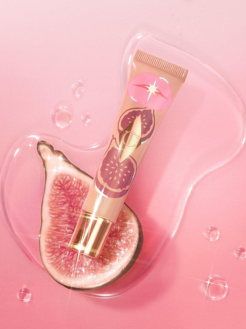 Product image 6 of 7, which shows Charlotte Tilbury Unreal Lips Healthy Glow Nectar Oil, Juicylicious Candy Fig