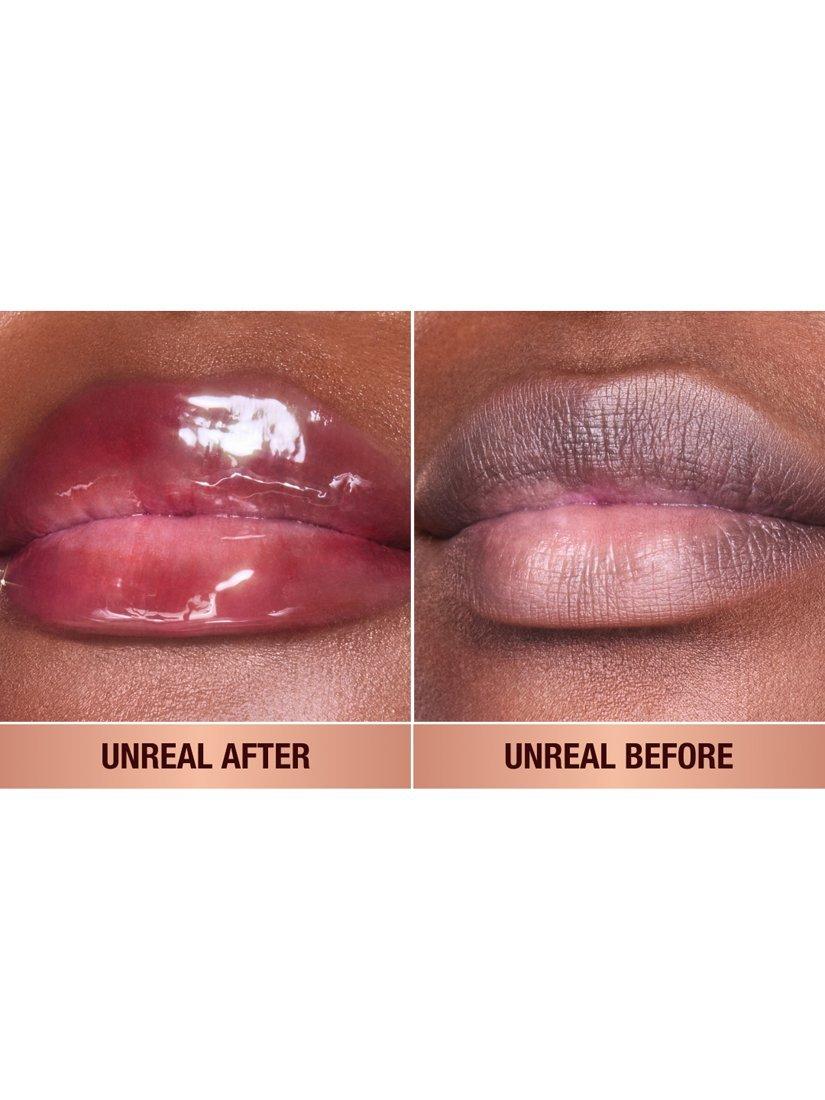 Product image 2 of 7, which shows Charlotte Tilbury Unreal Lips Healthy Glow Nectar Oil, Juicylicious Cherry Glaze