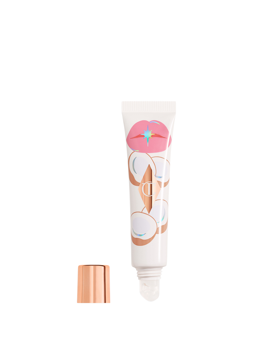 Product image 1 of 7, which shows Charlotte Tilbury Unreal Lips Healthy Glow Nectar Oil, Juicylicious Coconut Water