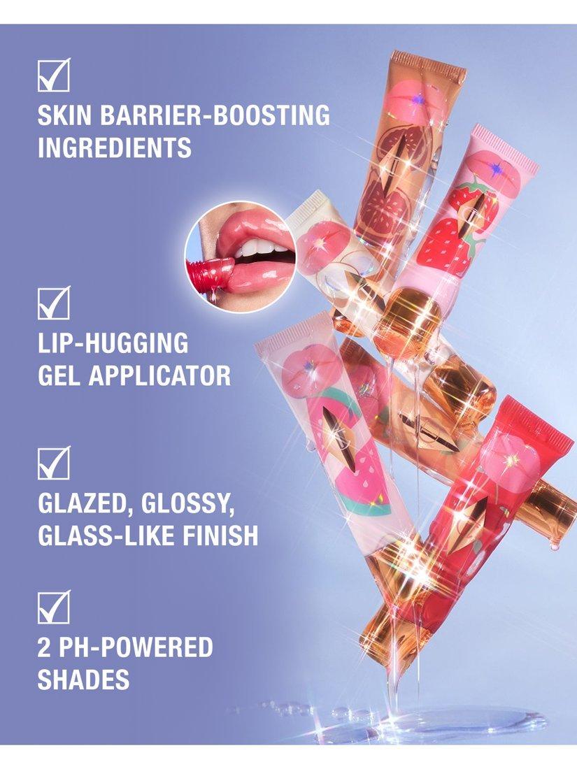 Product image 4 of 7, which shows Charlotte Tilbury Unreal Lips Healthy Glow Nectar Oil, Juicylicious Strawberry Vanilla