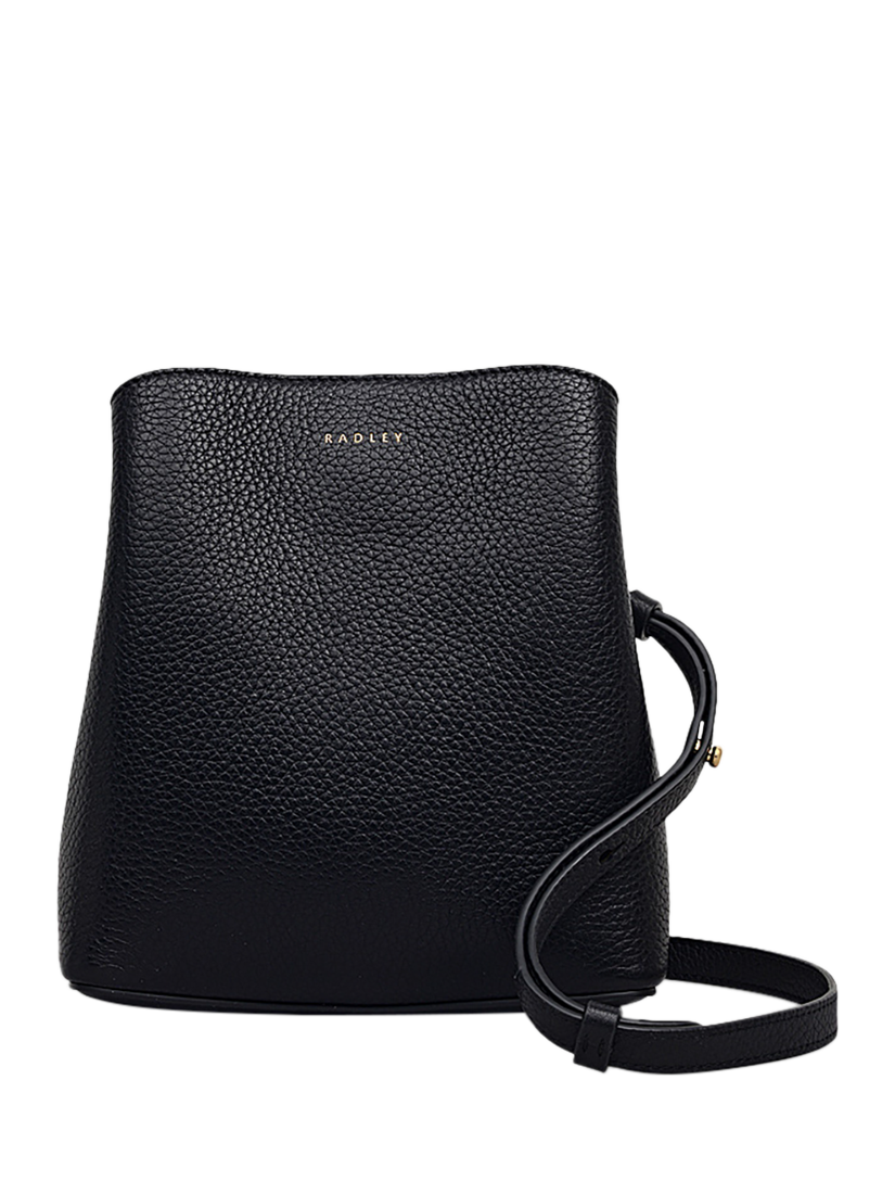 Product image 1 of 4, which shows Radley Dukes Place Leather Small Compartment Crossbody Bag, Black