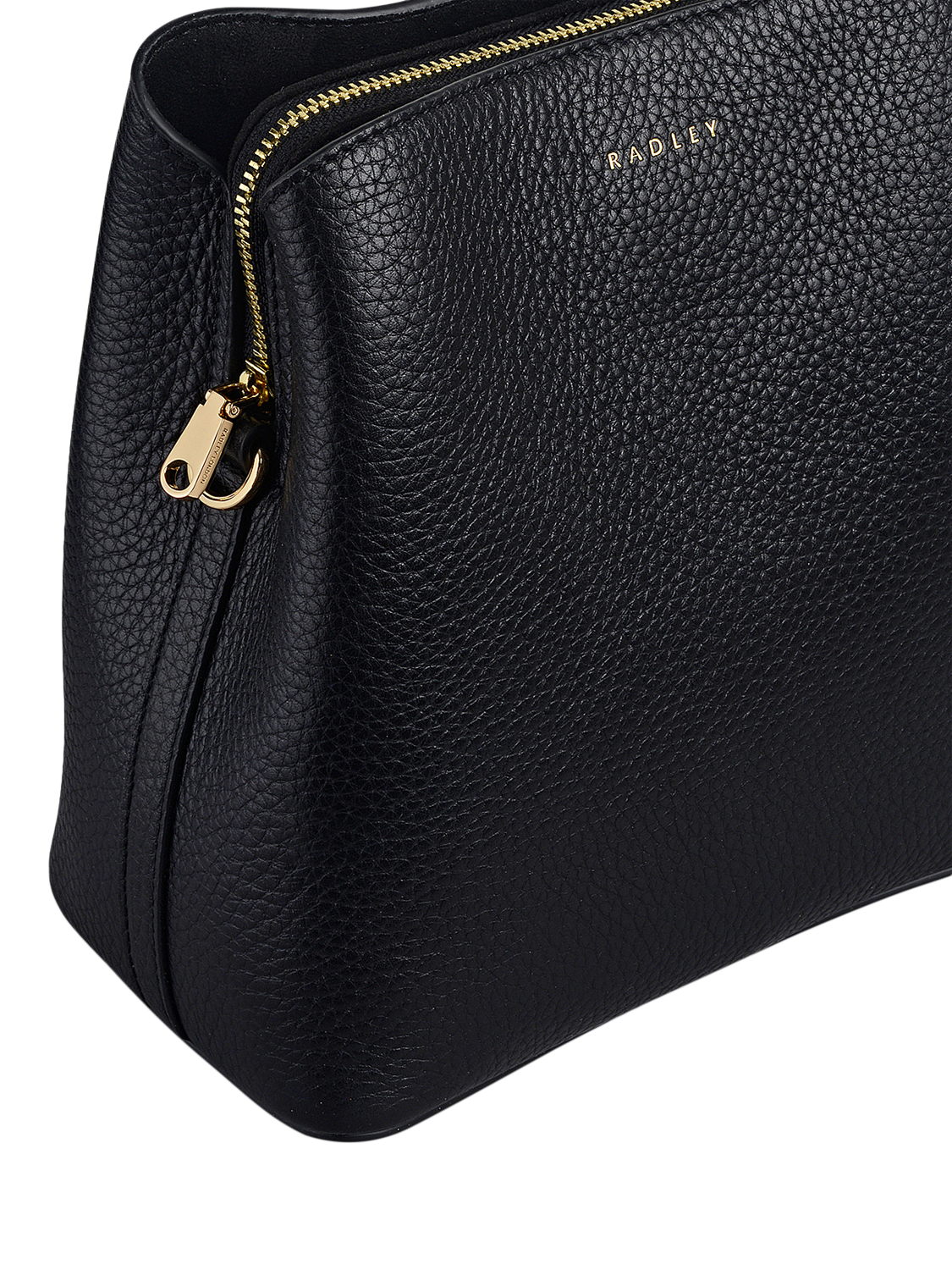 Product image 4 of 4, which shows Radley Dukes Place Leather Small Compartment Crossbody Bag, Black