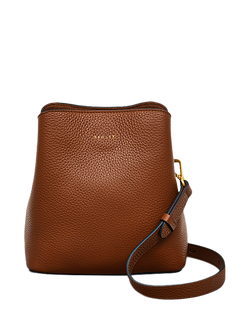 Radley Dukes Place Leather Small Compartment Crossbody Bag, Saddle