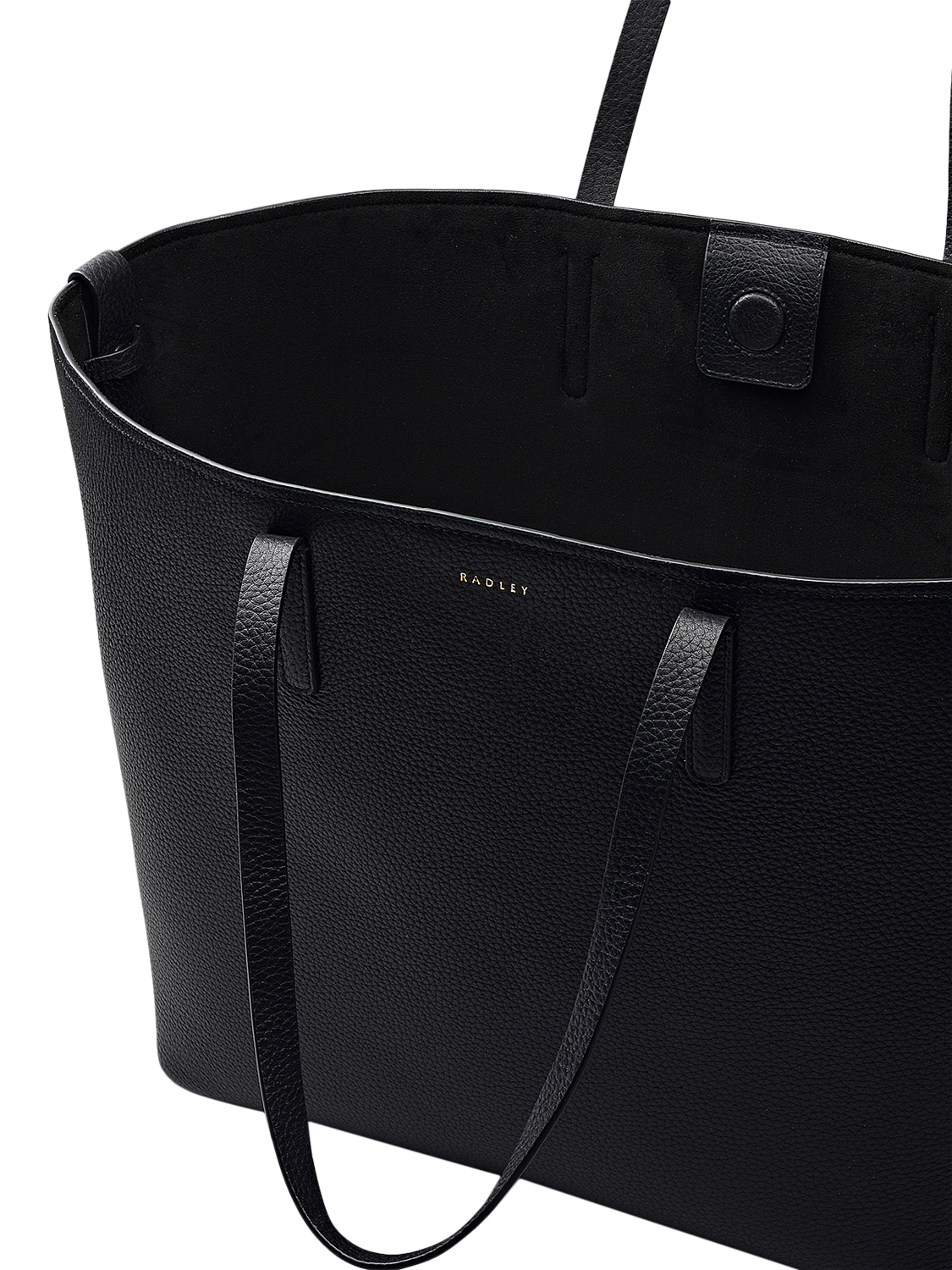 Product image 3 of 5, which shows Radley Dukes Place Leather Tote Bag, Black