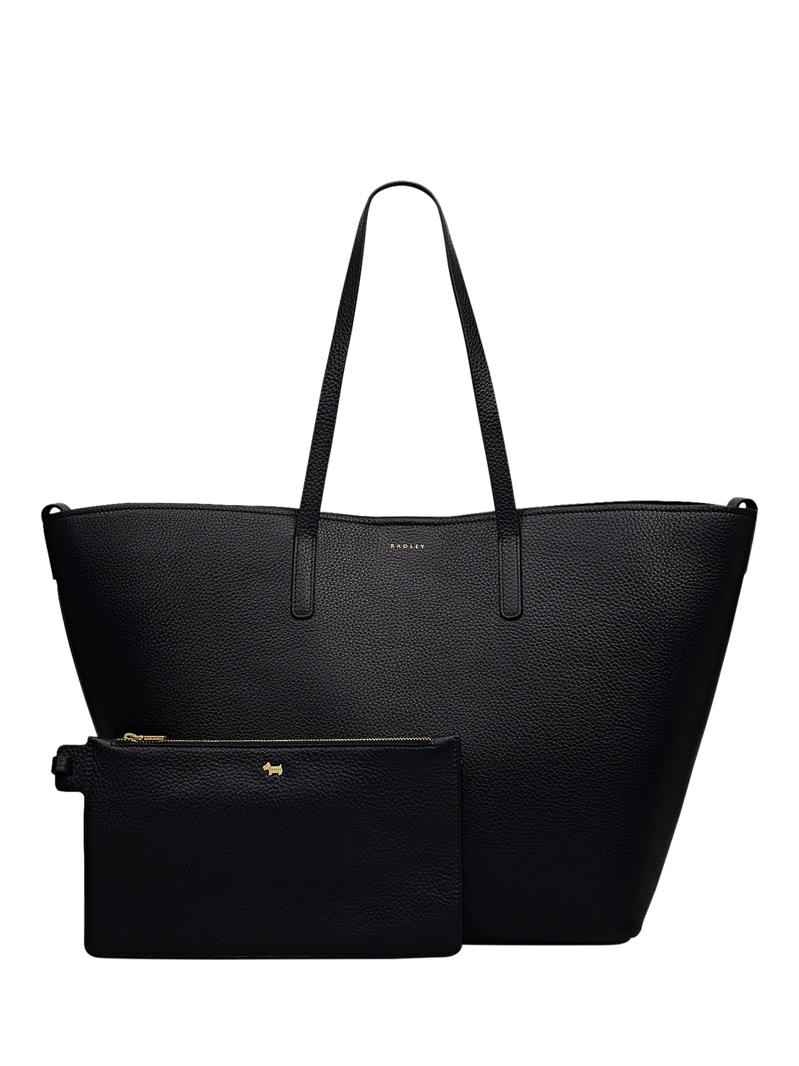 Product image 5 of 5, which shows Radley Dukes Place Leather Tote Bag, Black