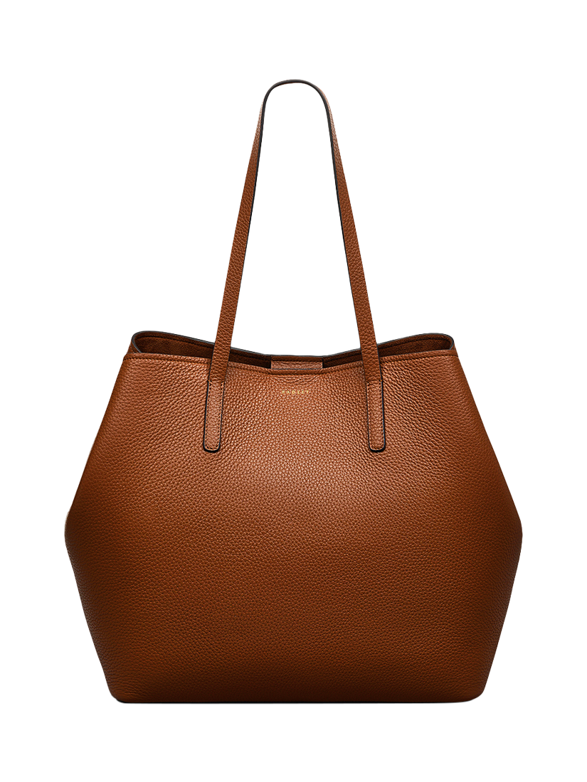 Product image 3 of 7, which shows Radley Dukes Place Leather Tote Bag, Saddle