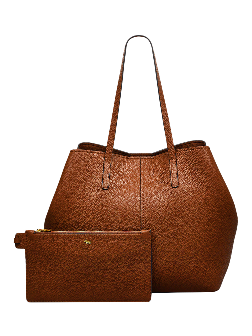 Product image 5 of 7, which shows Radley Dukes Place Leather Tote Bag, Saddle