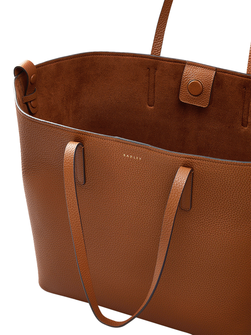Product image 6 of 7, which shows Radley Dukes Place Leather Tote Bag, Saddle
