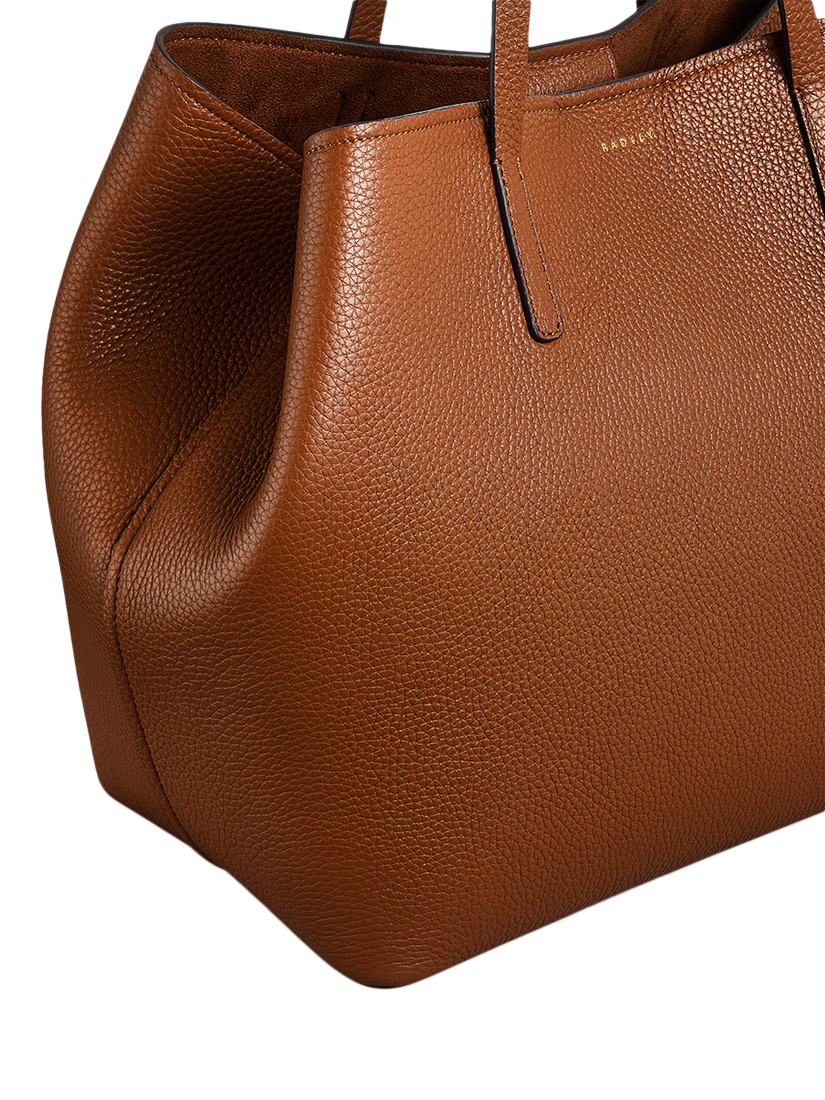 Product image 7 of 7, which shows Radley Dukes Place Leather Tote Bag, Saddle