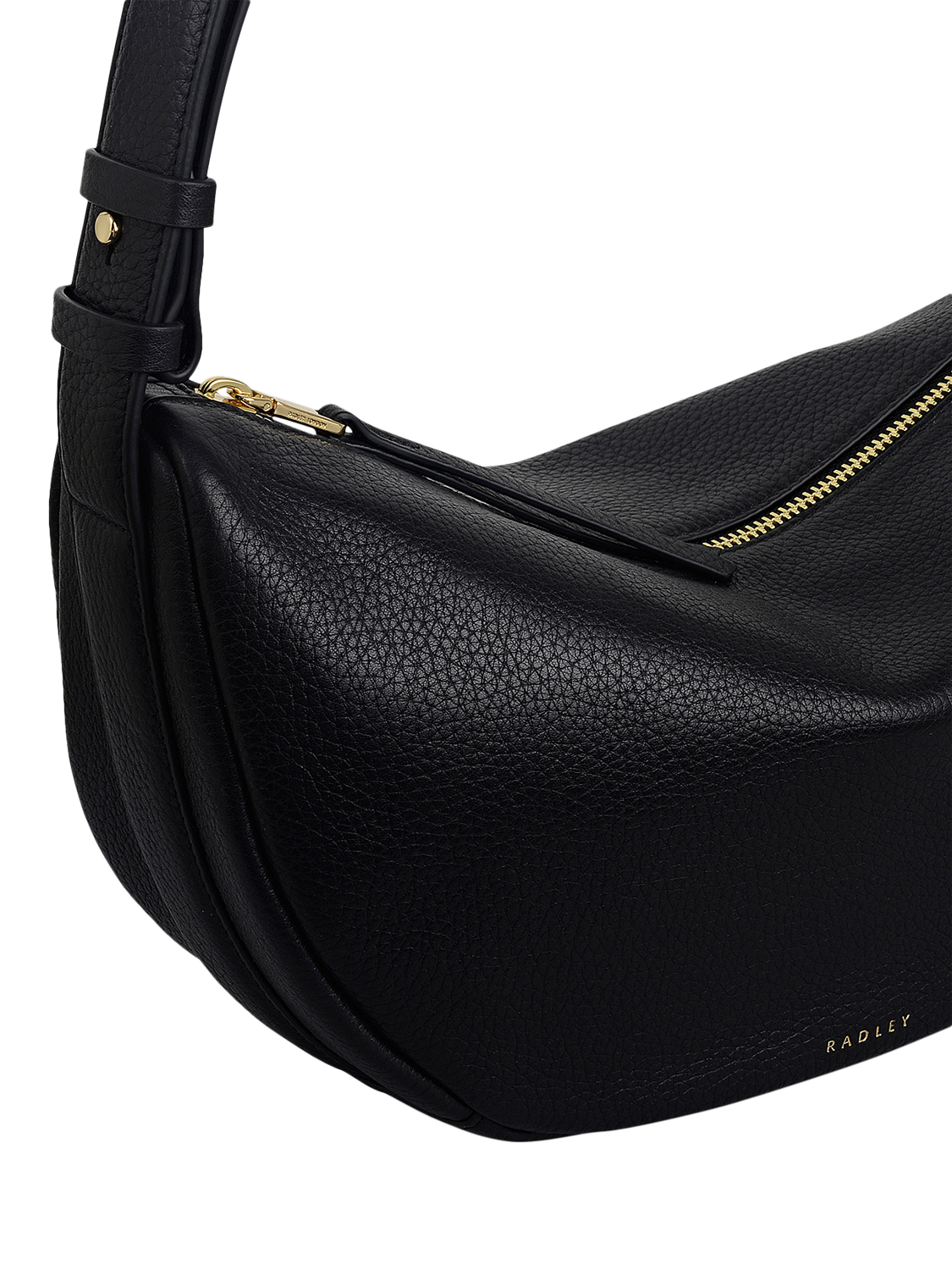 Product image 4 of 4, which shows Radley Dukes Place Leather Sling Crossbody Bag, Black