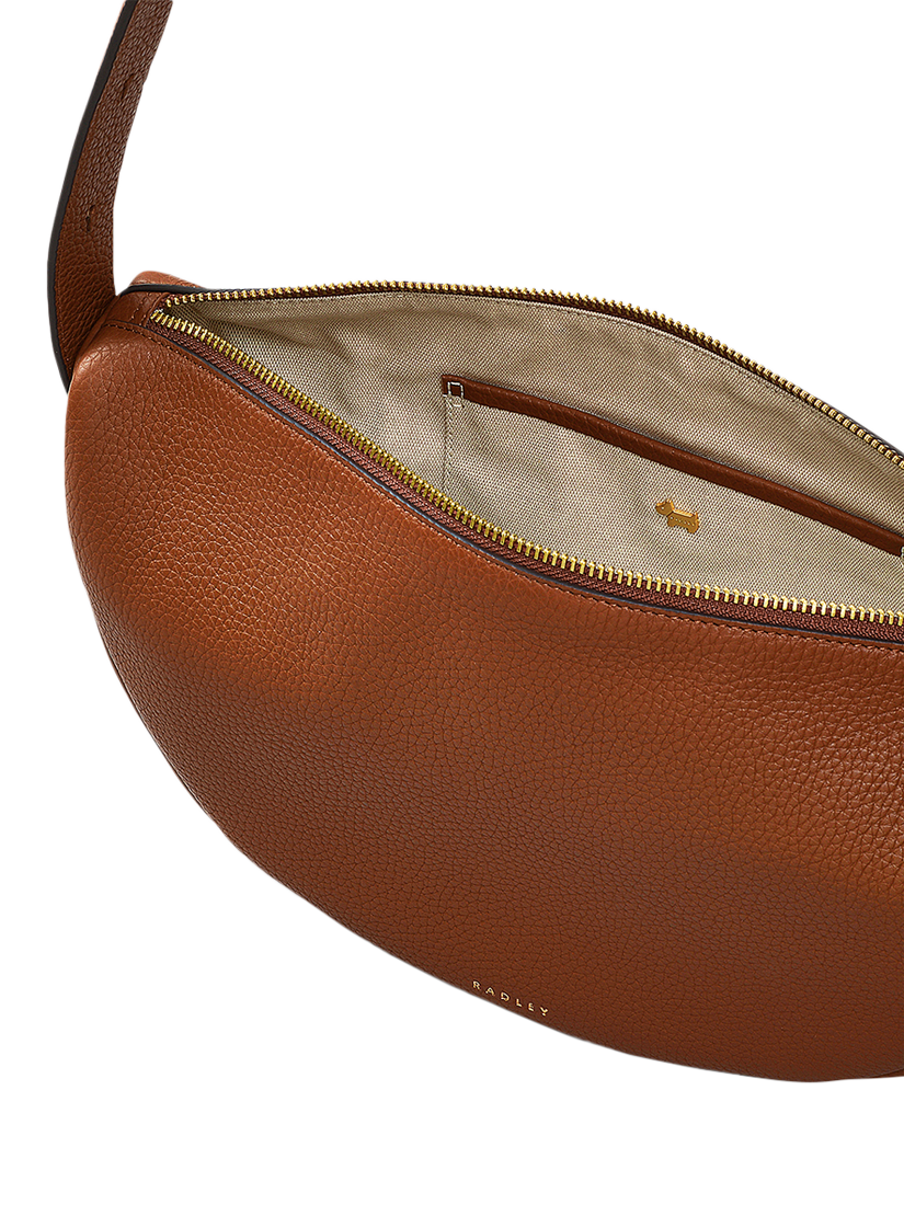 Product image 3 of 4, which shows Radley Dukes Place Leather Sling Crossbody Bag, Sadlle