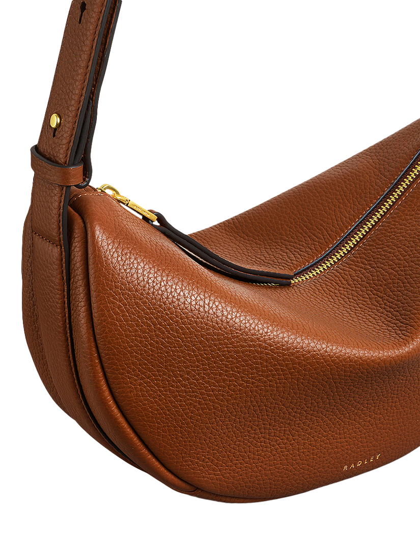 Product image 4 of 4, which shows Radley Dukes Place Leather Sling Crossbody Bag, Sadlle