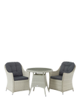 Bramblecrest Monterey 2-Seater Garden Bistro Table & Chairs Set, Dove Grey