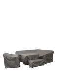 Bramblecrest Tetbury L-Shape Corner Sofa Set Water Repellent Garden Furniture Covers, Khaki
