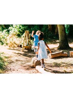 Plum Discovery Create & Paint Wooden Easel - view 2, Multi