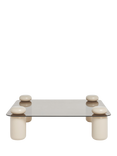 MADE Easton Coffee Table, Brown/Ecru