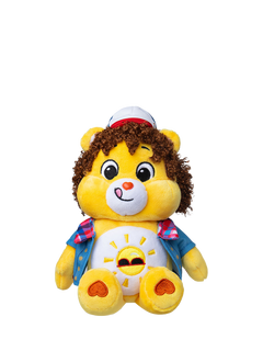 Care Bears x Stranger Things Fun Size Funshine Bear as Dustin Plush Soft Toy