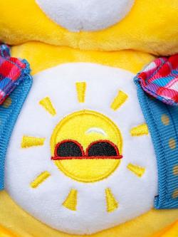 Care Bears x Stranger Things Fun Size Funshine Bear as Dustin Plush Soft Toy - view 2, Multi