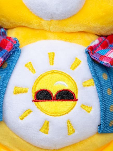 Care Bears x Stranger Things Fun Size Funshine Bear as Dustin Plush Soft Toy - view 2, Multi