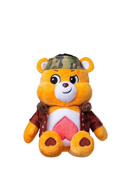 Care Bears x Stranger Things Fun Size Tenderheart Bear as Lucas Plush Soft Toy, Multi