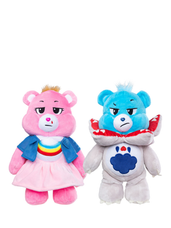 Care Bears x Stranger Things Cheer Bear as Eleven & Grumpy Bear as Demogorgon Plush Soft Toys - view 2, Multi