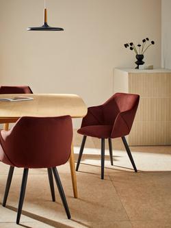 MADE Lule Dining Chairs, Set of 2, Ecru/Black Leg - view 2, Rust