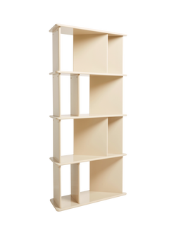 MADE Ingrid Narrow Shelving Unit, Ecru, Ecru