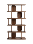 MADE Nyla Tall Shelving Unit, Walnut