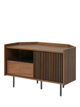 MADE Blaze Corner TV Unit, Walnut
