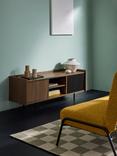 MADE Blaze Wide TV Unit, Walnut