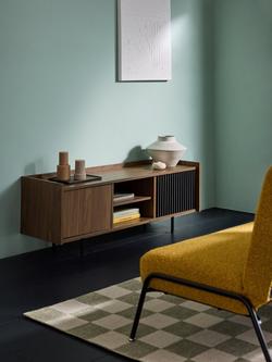 MADE Blaze Wide TV Unit, Walnut - view 2, Walnut