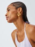 John Lewis Polished Triple Hoop Graduated Earrings