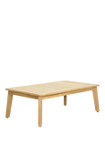 KETTLER Durban Rectangular Garden Coffee Table, 120cm, FSC-Certified (Teak Wood), Natural
