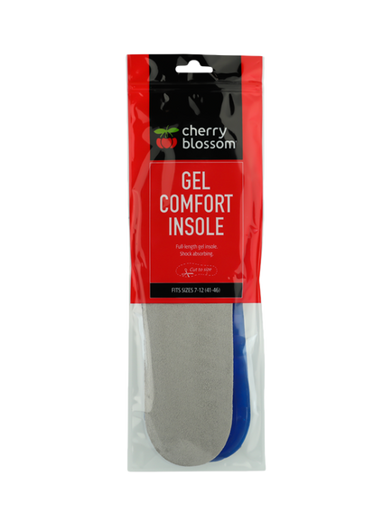 Cherry Blossom Gel Comfort Insoles, 1 Pair, Clear