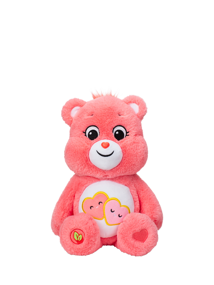 Care Bears Love-A-Lot Bear Recycled Polyester Plush Soft Toy, 35cm, Multi