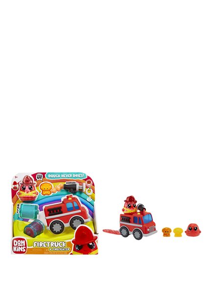 DOHKINS Fire Truck & Firefighter Play Set, Multi