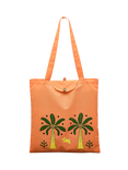 Radley Paradise Palms Foldaway Tote Bag, Peach Cobbler
