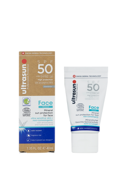 Ultrasun Mineral Face SPF 50 Sun Cream, 40ml, 