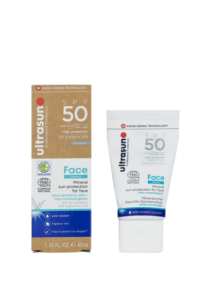 Ultrasun Mineral Face SPF 50 Sun Cream, 40ml, 