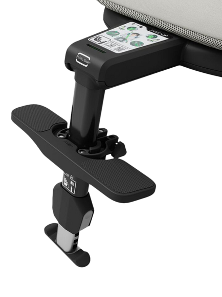 Axkid Up High Back Booster Seat - view 2, Coastal Storm Black