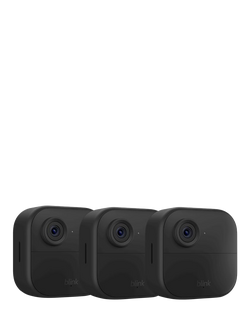 Blink Outdoor 4 Wireless Battery Smart Security System with Three HD Cameras, Black, Black