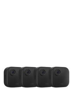 Blink Outdoor 4 Wireless Battery Smart Security System with Four HD Cameras, Black, Black