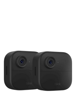 Blink Outdoor 4 Wireless Battery Smart Security System with Two HD Cameras, Black, Black