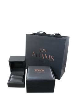 E.W Adams 18ct Yellow Gold Ruby and Diamond Cluster Flower Stud Earrings - view 2, Gold/Ruby