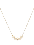 E.W Adams 9ct Yellow Gold Pearl String Necklace