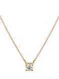 E.W Adams 18ct Yellow Gold Diamond Pendant Necklace, Gold