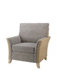 Desser Arlington Rattan Armchair, Grey