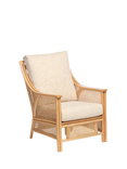 Desser Chester Rattan Lounge Chair, Cream/Natural