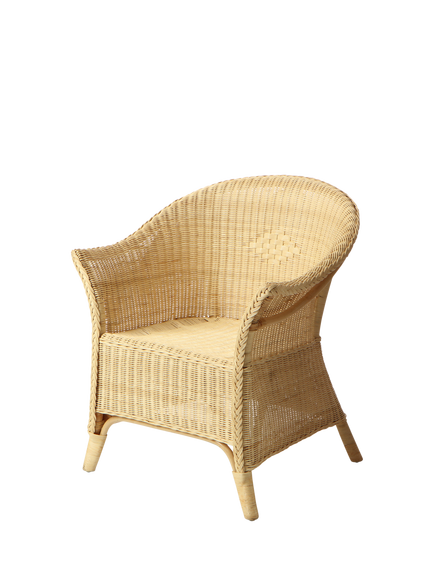 Desser King Rattan Loom Chair, Natural, Natural